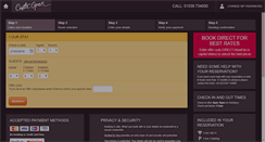 Desktop Screenshot of bookings.castlegreen.co.uk